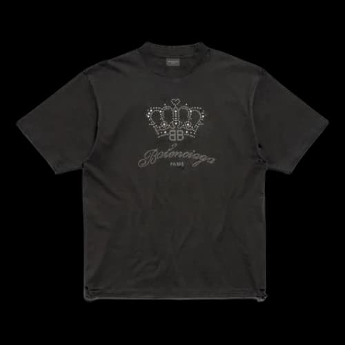 Balenciaga BB Motel T-shirt Medium Fit 'Black' (Women's)