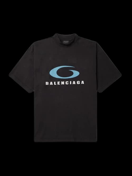 Balenciaga Loop Sports Icon Tee Black