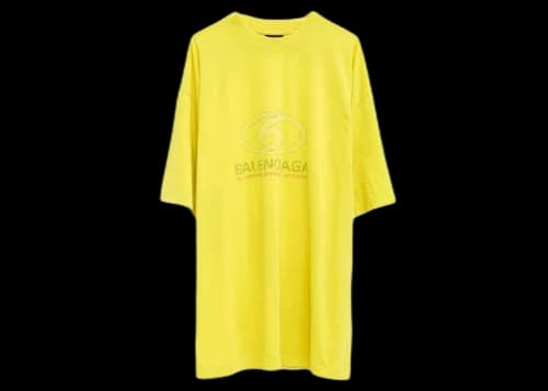 Balenciaga Surfer T-shirt Medium Fit Yellow