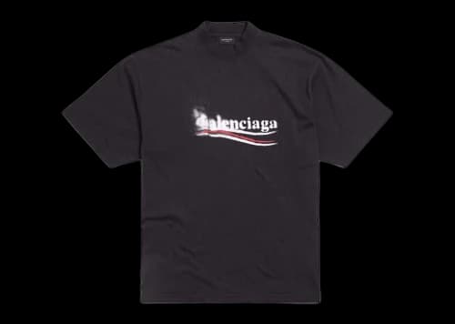 Balenciaga Political Stencil T-shirt Black/White