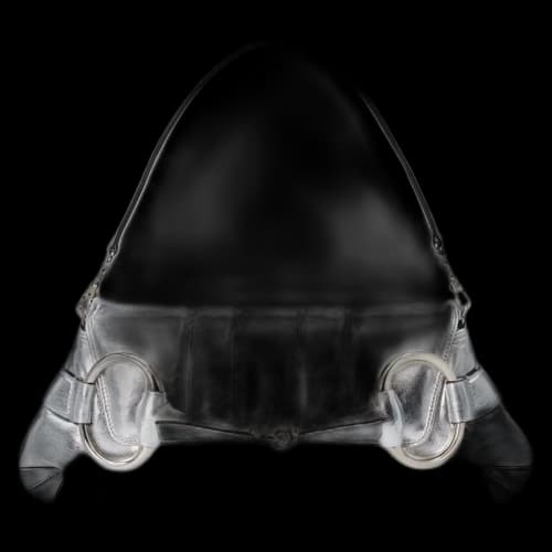 Gucci Horsebit Chain Medium Shoulder Bag Silver Metallic