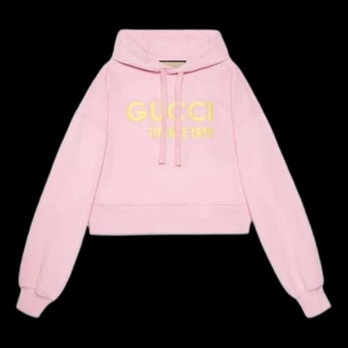 Gucci Cotton Hooded Sweatshirt With Embroidery 'Pink' (Women's)