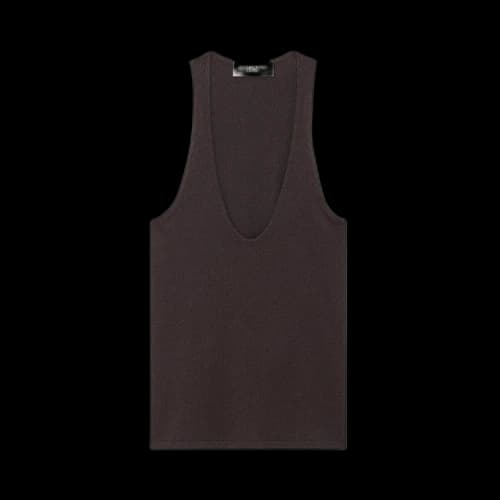 Saint Laurent Tank Top 'Chataigne'