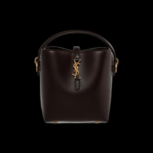 Saint Laurent Le 37 Leather Shoulder Bag 'Dark Sweet Choco'