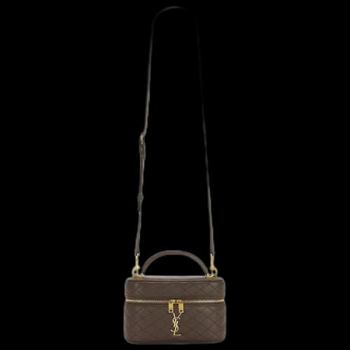 Saint Laurent Mini Vanity Bag With Strap 'Light Musk'