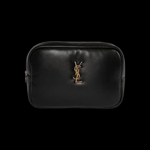 Saint Laurent Cassandre Cosmetic Pouch 'Black'