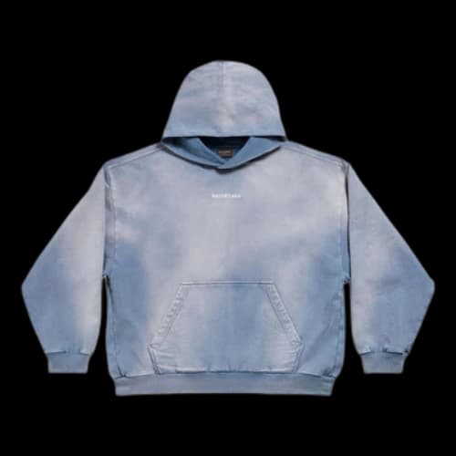 Balenciaga Back Hoodie 'Blue'