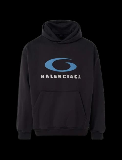 Balenciaga Loop Sports Icon Hoodie Black