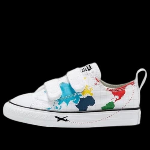 (TD) Converse Chuck Taylor All Star 2V Little White/Multi-Color