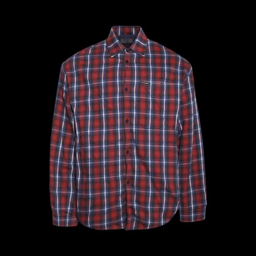 Balenciaga Lined Shirt 'Red/Blue'