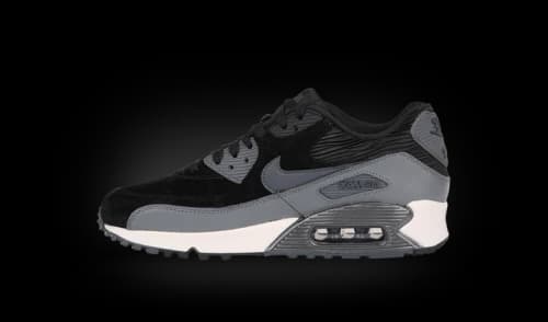Nike Air Max 90 Leather Black Dark Grey (Women's)