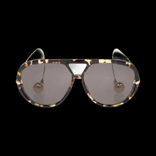 Bottega Veneta Aviator Sunglasses 'Havana/Gold/Grey'