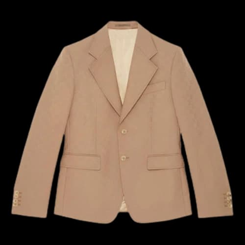 GUCCI GG Polyester Jacket 'Light Brown'