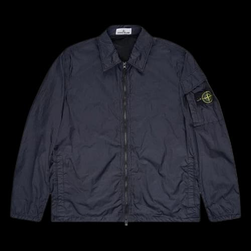 Stone Island Dyed Crinkle Reps Overshirt 'Navy'