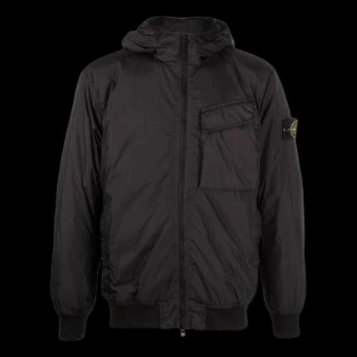 STONE ISLAND Pocket Detail Crinkle Reps Jacket 'Black'