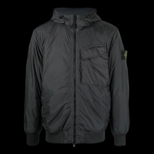 STONE ISLAND Pocket Detail Crinkle Reps Jacket 'Charcoal'