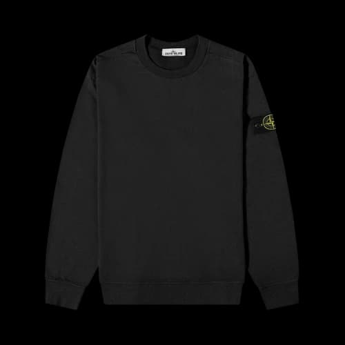 Stone Island Garment Dyed Long-Sleeve T-Shirt 'Black'