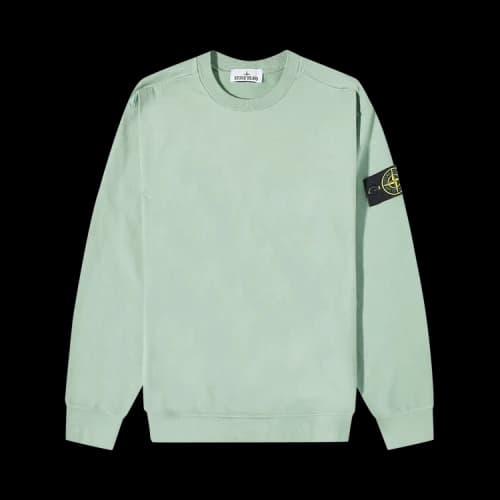 Stone Island Garment Dyed Long-Sleeve T-Shirt 'Sage'