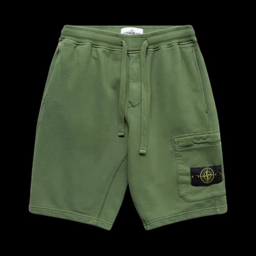 STONE ISLAND Shorts Men's Green Moderate Straight Fit Pants