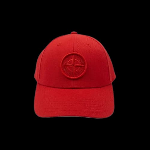 Stone Island Compass Logo Cap 'Red'