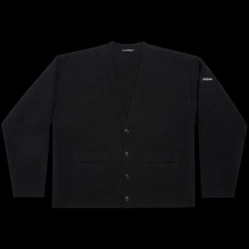 Balenciaga Long-Sleeve Cardigan 'Black'