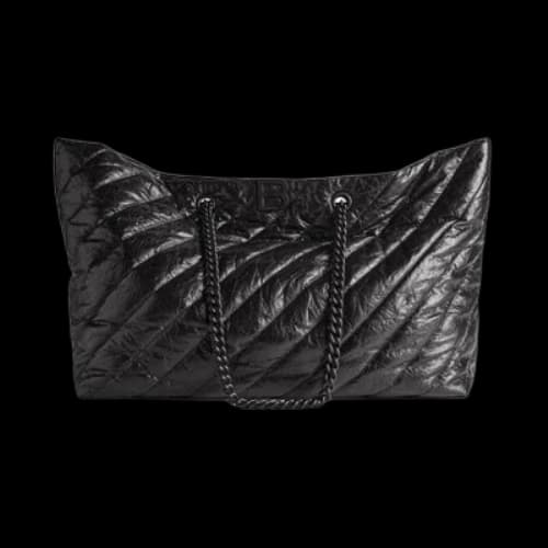 Balenciaga Crush Large Carry All Tote Bag Quilted 'Black' (Women's)