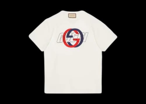 Gucci Interlocking Graphic Logo T-shirt White