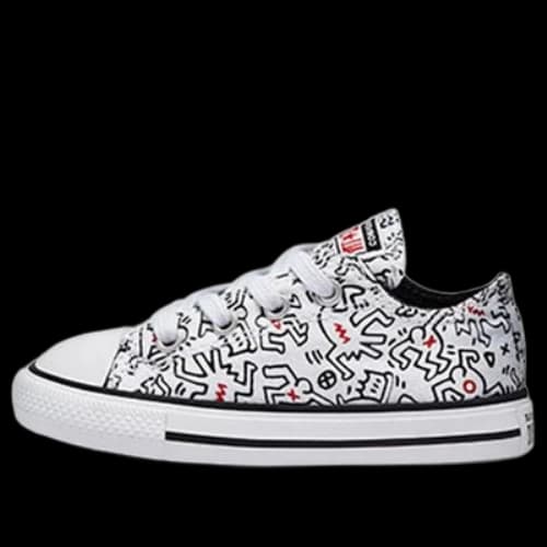 (TD) Keith Haring x Converse Chuck Taylor All-Star Canvas Shoes White/Black