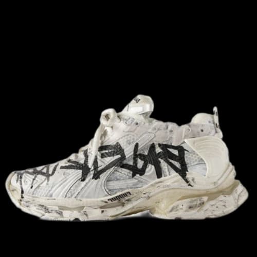 Balenciaga Runner Graffiti Sneaker 'White Black'