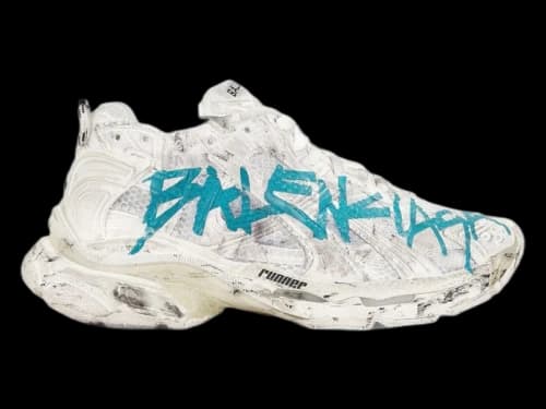 Balenciaga Runner Graffiti White Blue