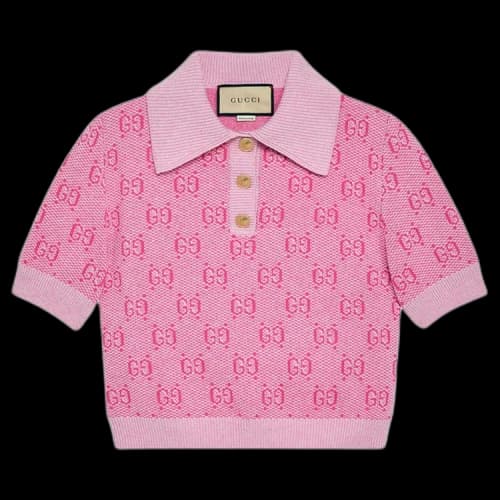 Gucci Jacquard Polo 'Pink'