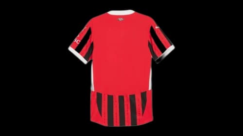 Puma AC Milan Home Authentic Crew Neck Short Sleeve Soccer Jersey For All Time Red/Black