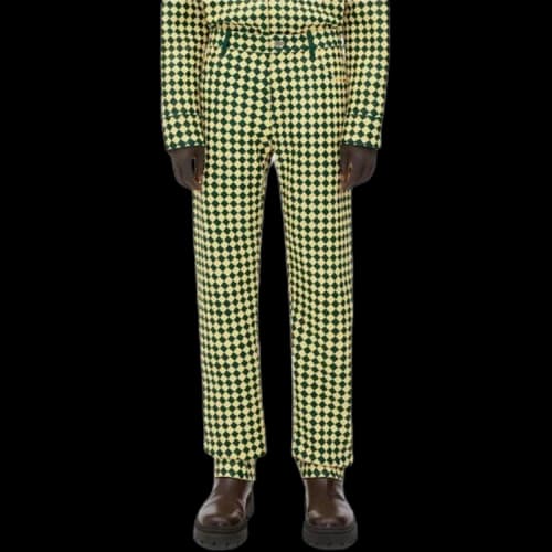 Bottega Veneta Leather Pants Men's Multicolor