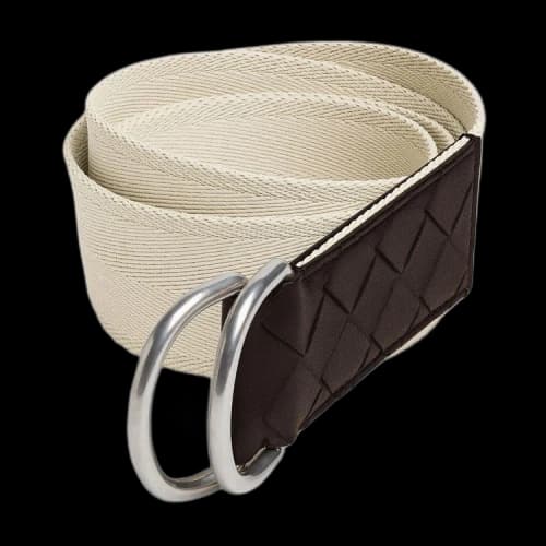 Bottega Veneta Webbing Nastro Belt 'Plaster/Silver'