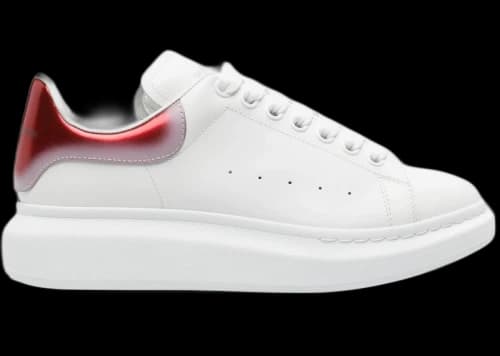 Alexander McQueen Oversized White Red Chrome Gradient
