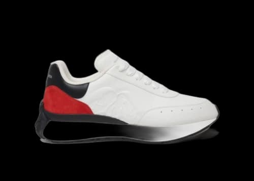 Alexander McQueen Sprint Runner Black Tulip
