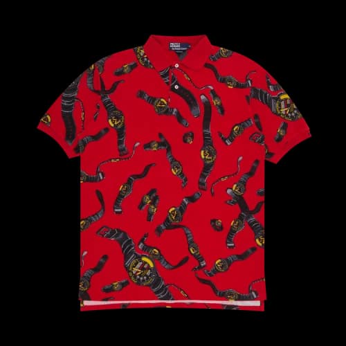 Vintage Polo Ralph Lauren Watch Polo Shirt 'Red'