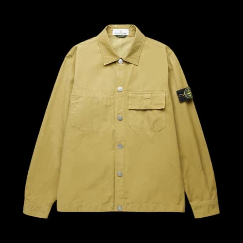 STONE ISLAND Flap Pocket Logo Patch Shirt 'Brown'