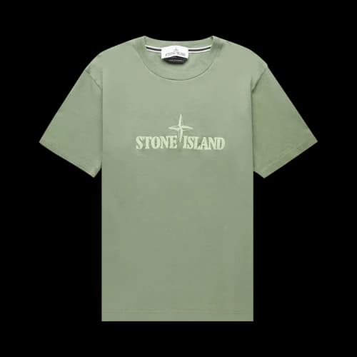 STONE ISLAND Stitches Two T-shirt 'Sage'
