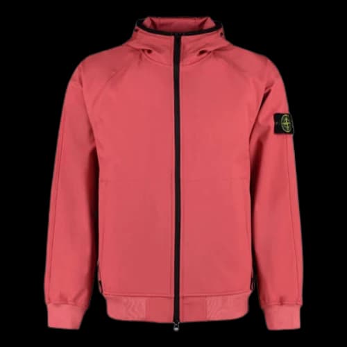 STONE ISLAND Light Soft Shell-R Hooded Jacket 'Fucsia'