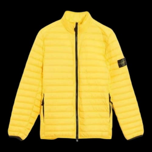STONE ISLAND Logo Patch Bomber Jacket 'Yellow'