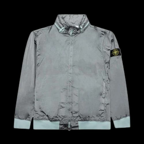 Stone Island Waffen Patch Foldable Hooded Zip Up Jacket 'Sky Blue'