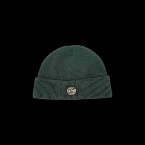 Stone Island Berretto Ribbed Knit Beanie 'Bottle Green'