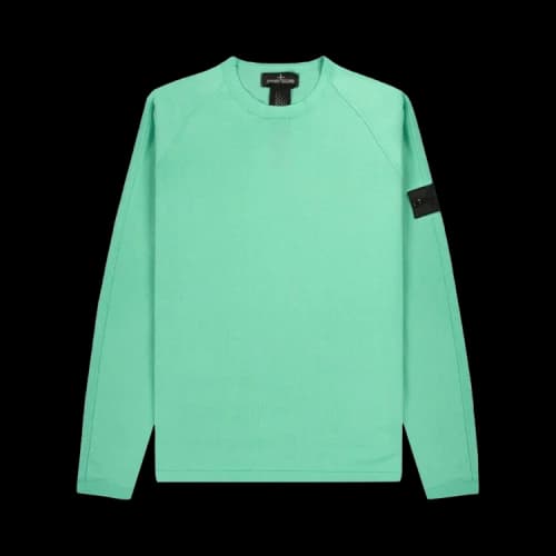 Stone Island Shadow Project Logo Patch Crewneck Sweatshirt 'Green'
