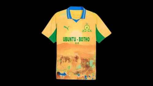 Puma x Kidsuper Mamelodi Sundowns Crew Neck Replica Jersey Pele Yellow/Fast Green