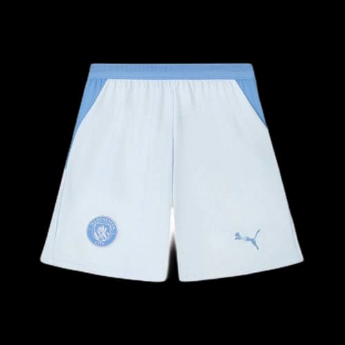 PUMA MCFC Soccer Bottoms Men's Aqua Blue Light Blue Moderate