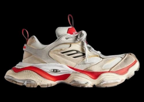 Balenciaga Cargo Worn-Out Beige Red