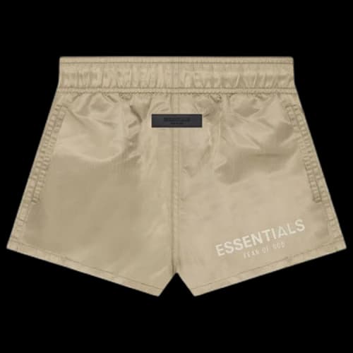 Fear of God Essentials Kids Running Short 'Oak'