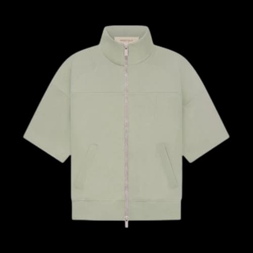 Fear of God Essentials Kids Short-Sleeve Full Zip Jacket 'Seafoam'