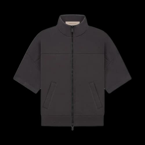 Fear of God Essentials Kids Short-Sleeve Full Zip Jacket 'Iron'